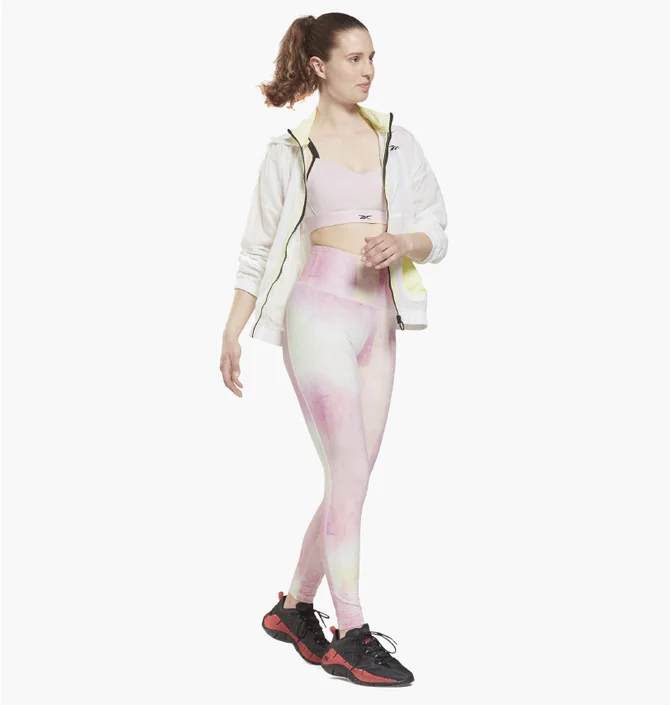 Топ женский Reebok Lux Strappy Medium-Impact Sports Bra Pink Gu5860