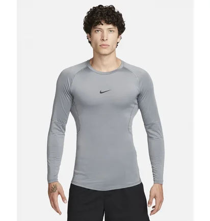 Лонгслів чоловічий Nike Pro MenS Dri-Fit Tight Long-Sleeve Fitness Top Grey FB7919-084