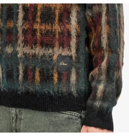 Кофта мужская Dime Plaid Mohair Knit Multi DIMEFA249BLK
