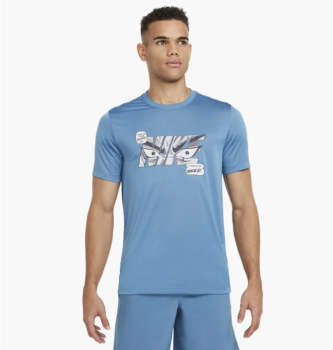 Футболка мужская Nike Df Ss Rlgd Iykyk Light Blue HF6144-429