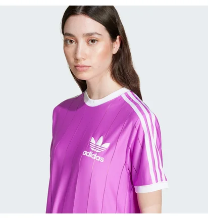 Футболка жіноча Adidas Adicolor 3-Stripes Pinstripe T-Shirt Pink IY7225