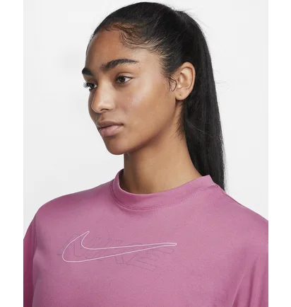 Футболка женская Nike Df Tee Ss Boxy Pink DX7984-656