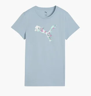 Футболка жіноча Puma Graphics Floral Cat Turquoise 691912-47