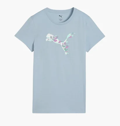 Футболка жіноча Puma Graphics Floral Cat Turquoise 691912-47