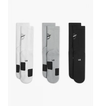 Шкарпетки унісекс Nike U Nk Crew Everyday Bball (3 пари) Black/White DA2123-902
