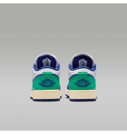 Кроссовки детские Air Jordan 1 Low Big Kids Blue/Green 553560-147