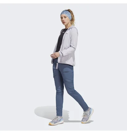 Кофта женская Adidas Terrex Tech Flooce Light Hooded Hiking Jacket Grey Ht2048