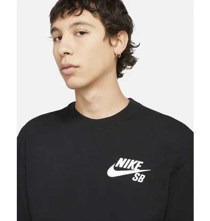 Футболка унисекс Nike M Nk Sb Tee Logo Black DC7817-010