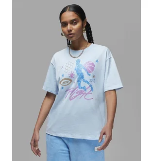 Футболка женская Air Jordan Flight T-Shirt Light Blue DX0394-411