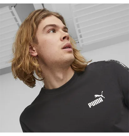 Футболка мужская Puma Essential Tape Camo Tee Black 675945-01