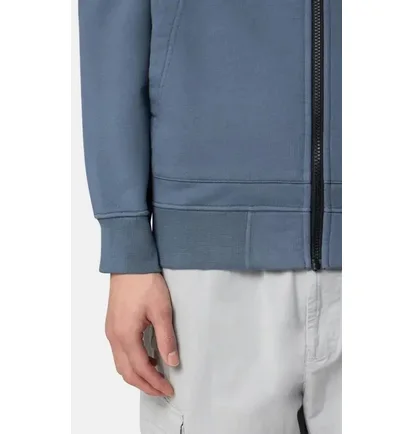 Толстовка мужская Stone Island Sweatshirt Zip And Cap Blue K1S156100042-S0051-V0024