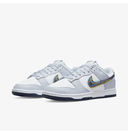 Кросівки чоловічі Nike Dunk Low 3D Swoosh Grey Dv6482-100