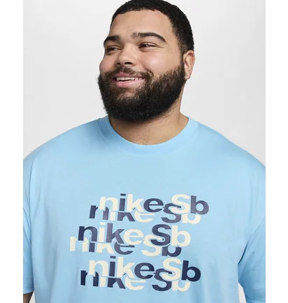 Футболка унисекс Nike Sb Tee Oc Repeat Brd Light Blue FV3494-407
