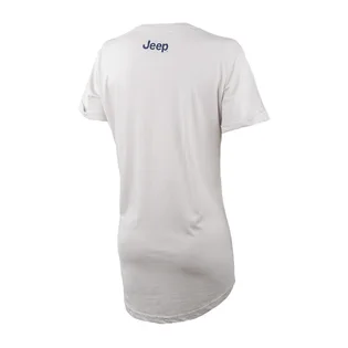 Футболка женская Jeep T-Shirt Oversize Star Striped Print Turn White O102613-J863