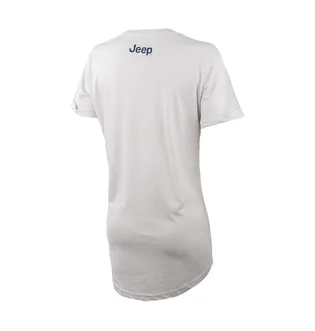 Футболка жіноча Jeep T-Shirt Oversize Star Striped Print Turn White O102613-J863