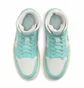 Кроссовки женские Air Jordan 1 Retro Mid Turquoise/White BQ6472-132