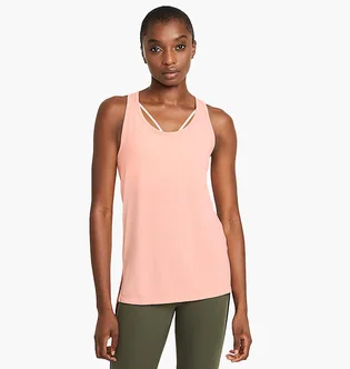 Майка женская Nike Yoga Layer Tank Peach CQ8826-800
