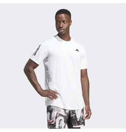 Футболка чоловіча Adidas Club 3-Stripes Tennis Tee White Hs3261