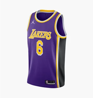 Майка мужская Air Jordan Nba Los Angeles Lakers Swingman Jersey Statement Edition Lebron James Violet CV9481-513