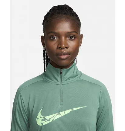 Кофта женская Nike 1/4 Dri-Fit Swoosh Green FN2636-361