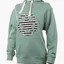 Худи унисекс Jeep Hooded Oversize Sweatshirt Star Striped Print Turquoise O102608-E854
