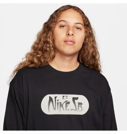 Лонгслів чоловічий Nike Sb Max 90 Skate Long Sleeve Black FQ3715-010