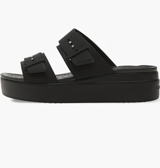 Тапочки женские CROCS Brooklyn Buckle Low Wedge Black 207431-001