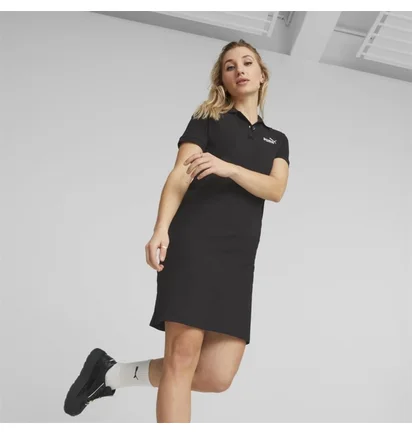 Платье женское Puma Ess Elevated Polo Dress Black 673790-01