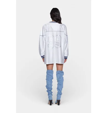 Платье женское Ksubi Teamster Ls Dress Vintage White WPS26DR004