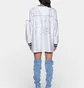 Платье женское Ksubi Teamster Ls Dress Vintage White WPS26DR004