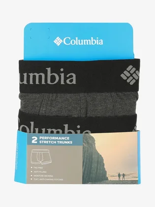 Труси чоловічі Columbia Performance Cotton Stretch Melange Black (2 шт) CPCB02CLB-BLK