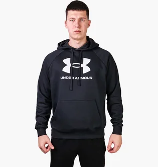 Худи мужское Under Armour Rival Logo Fleece Hoody Black 1379758-001