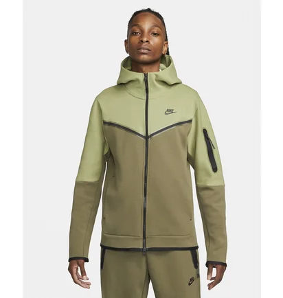 Толстовка чоловіча Nike Nsw Tech Fleece Hoodie Olive Cu4489-334
