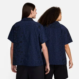 Сорочка унісекс Nike Sb Print Bowler Short-Sleeve Button-Down Skate Shirt Blue FN2595-410