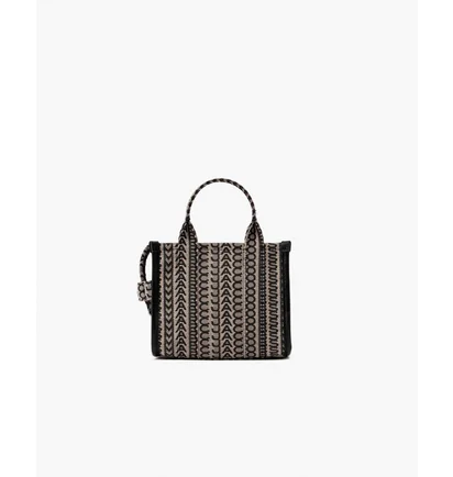 Сумка женская Marc Jacobs The Monogram Mini Tote Bag Black H021M06RE22-BEIGE-MULTI-64190