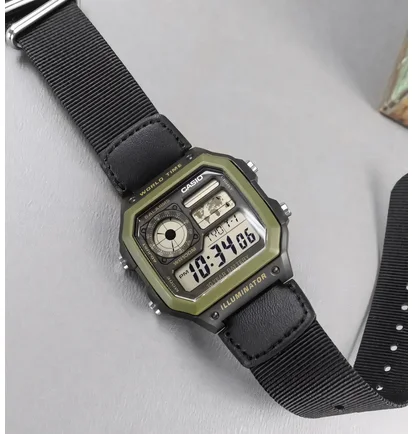 Часы мужские Casio Timeless Collection AE-1200WHB-1B