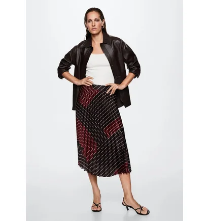 Спідниця жіноча Mango Falda Bordo 37085967