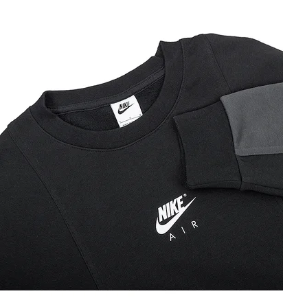 Свитшот мужской Nike M Nsw Air Bb Flc Crew Black DD6403-010