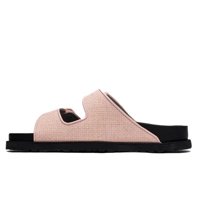 Тапочки унісекс BIRKENSTOCK Arizona Raffia Luxe 1774 Pink 1028842