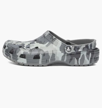 Тапочки чоловічі Crocs Classic Printed Camo Clog Grey 206454-0IE