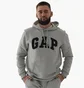 Худі чоловіче Gap Logo Hoodie Light Heather Grey 510981021