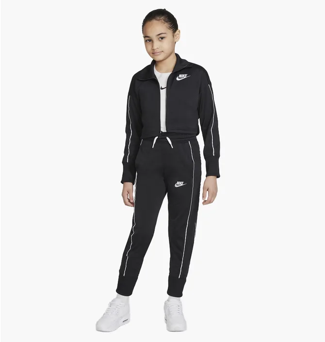 Спортивный костюм детский Nike Big Kids (Girls) High-Waisted Tracksuit Black Dd6302-010