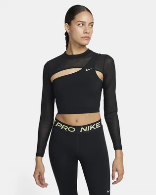 Топ жіночий Nike Pro Long-Sleeve Cropped Top Black FB5683-010
