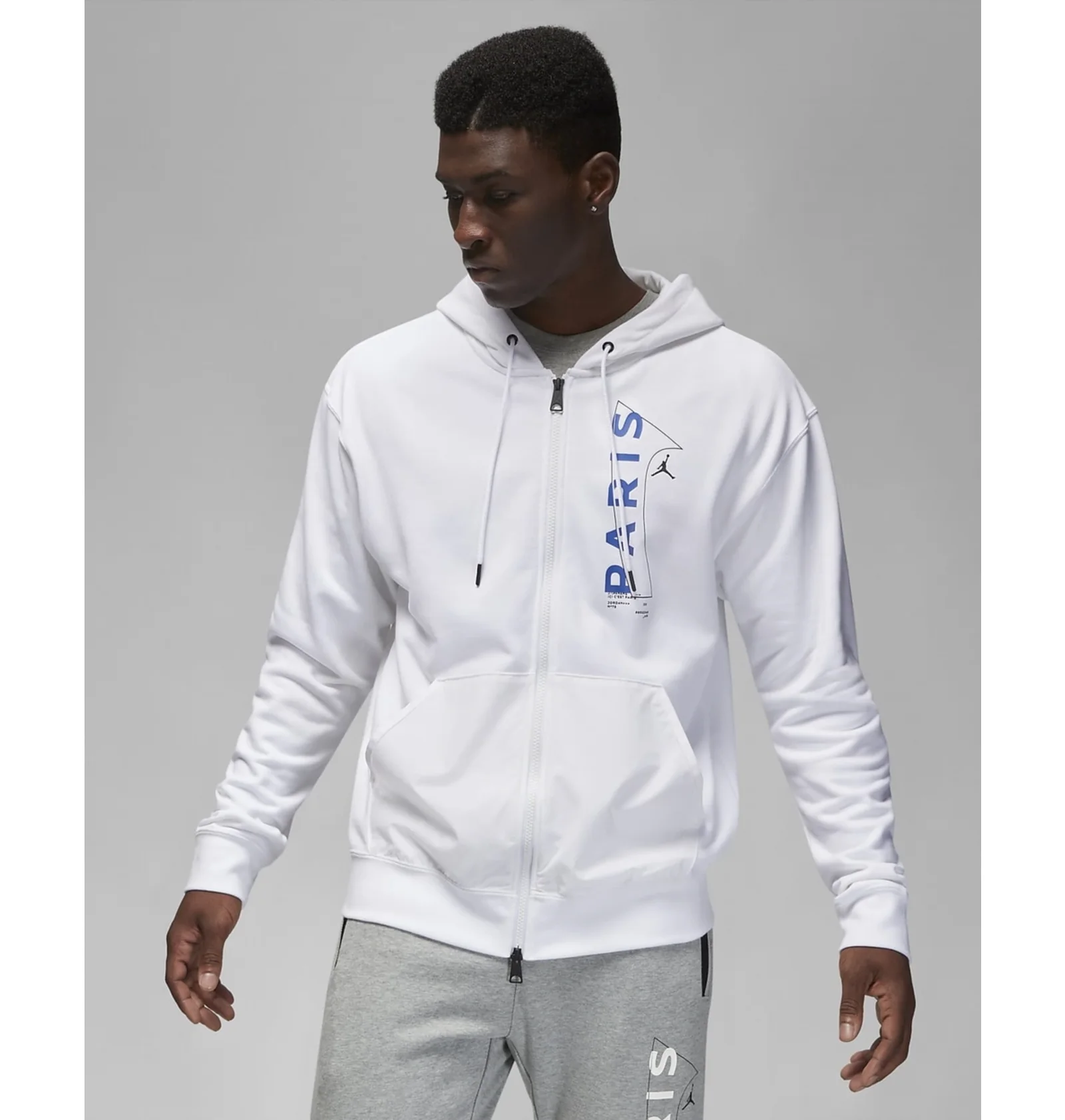 ᐉ Толстовка мужская Air Jordan Paris Saint-Germain Hoodie White
