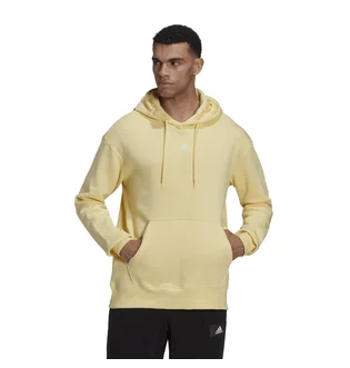 Худі чоловіче Adidas Essentials Feelvivid Cotton Fleece Drop Shoulder Hoodie Yellow Hk2824