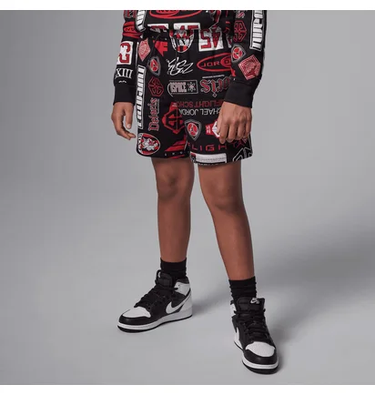 Шорты детские Air Jordan Essentials French Terry Printed Black 95D743-023