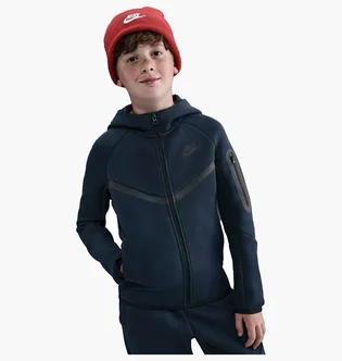 Толстовка детская Nike Sportswear Tech Fleece Big Kids Full-Zip Hoodie Blue HV5867-453
