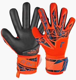 Перчатки вратарские детские Reusch Attrakt Silver Nc Orange/Black 5470255-2211
