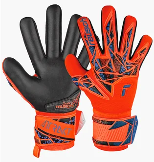 Перчатки вратарские детские Reusch Attrakt Silver Nc Orange/Black 5470255-2211