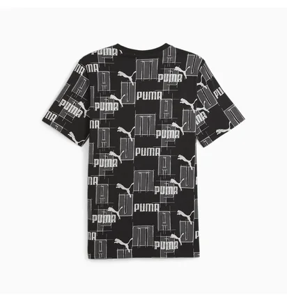 Футболка чоловіча Puma Ess+ Logo Lab Aok Tee Black/Grey 678982-01